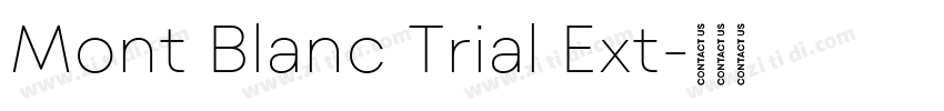 Mont Blanc Trial Ext字体转换